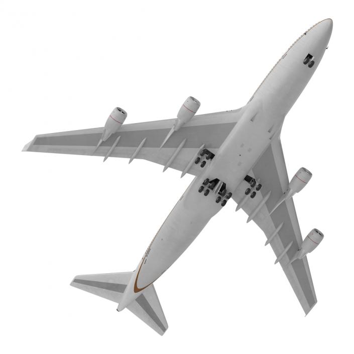 3D model Boeing 747-400ER United Rigged