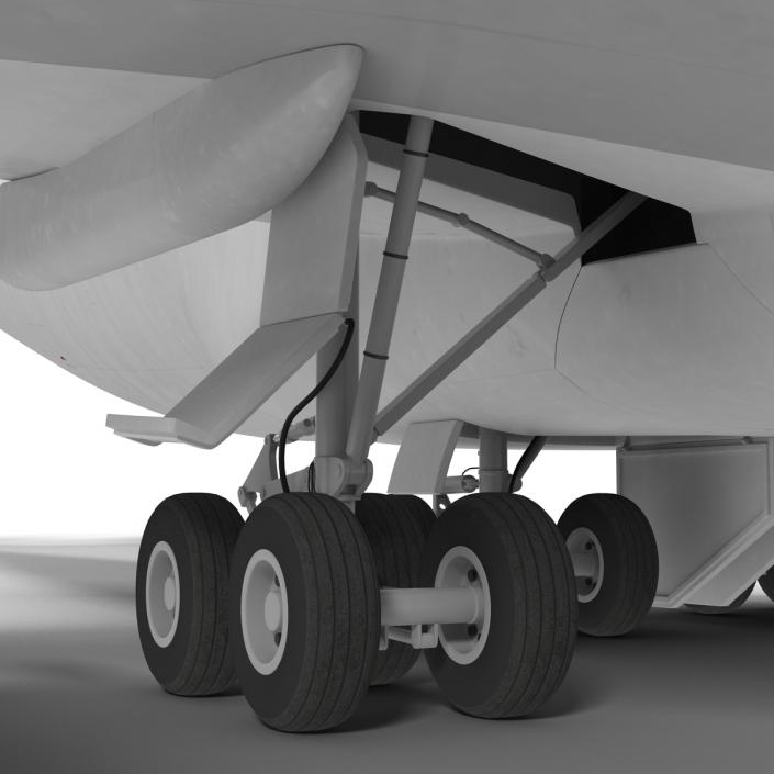 3D model Boeing 747-400ER United Rigged