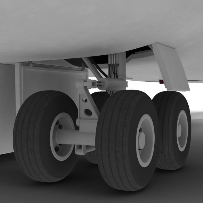 3D model Boeing 747-400ER United Rigged