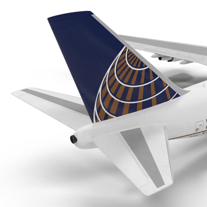 3D model Boeing 747-400ER United Rigged