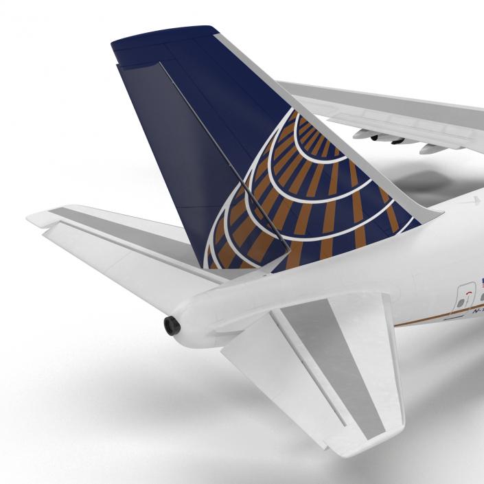 3D model Boeing 747-400ER United Rigged