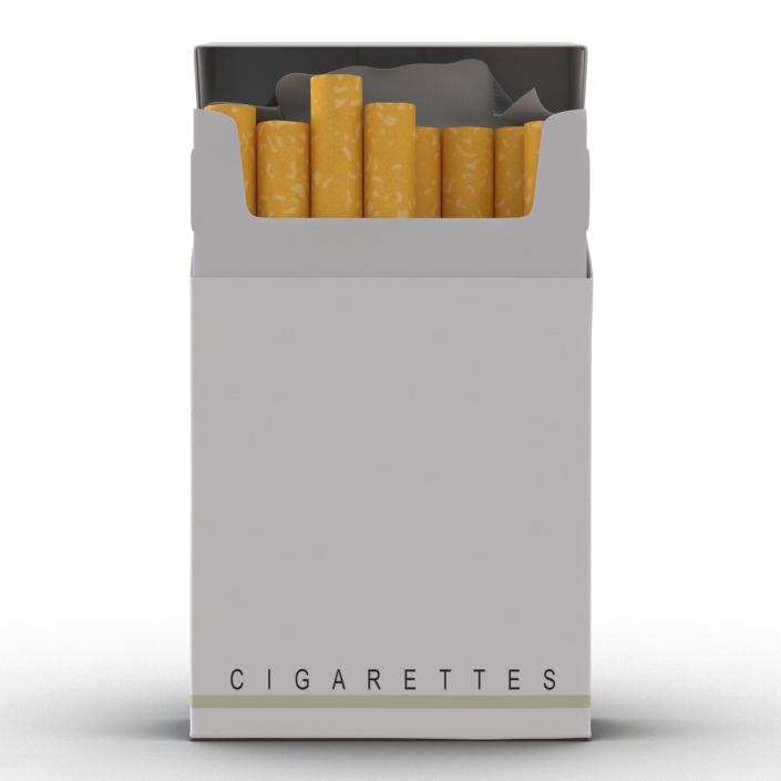 Opened Cigarettes Pack 3D