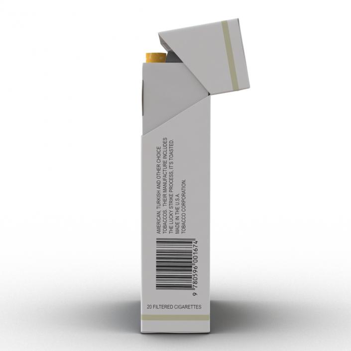 Opened Cigarettes Pack 3D