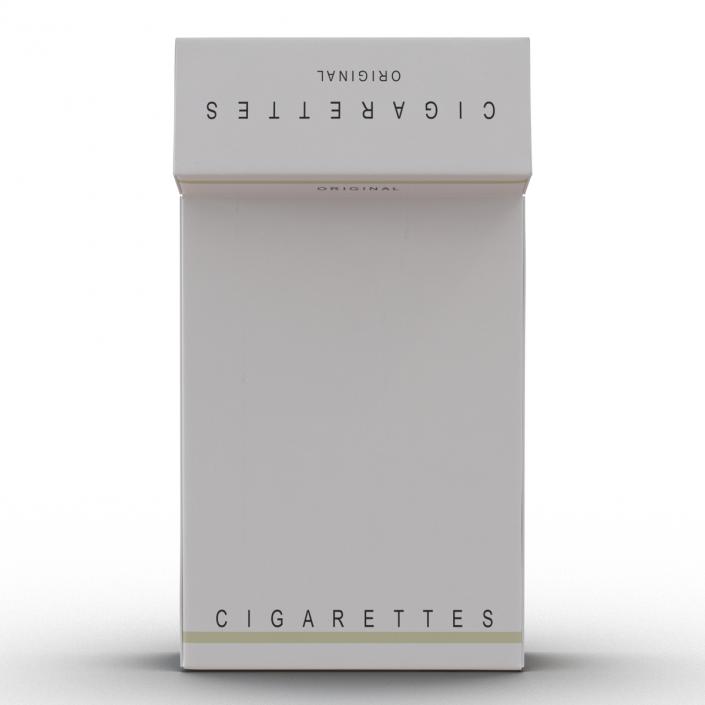 Opened Cigarettes Pack 3D