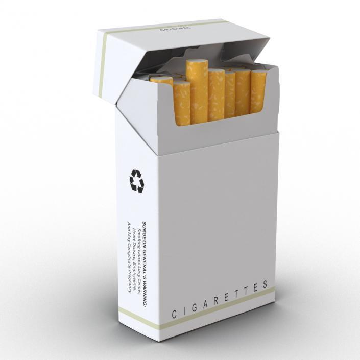 Opened Cigarettes Pack 3D