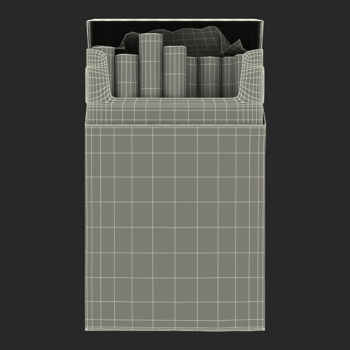 Opened Cigarettes Pack 3D