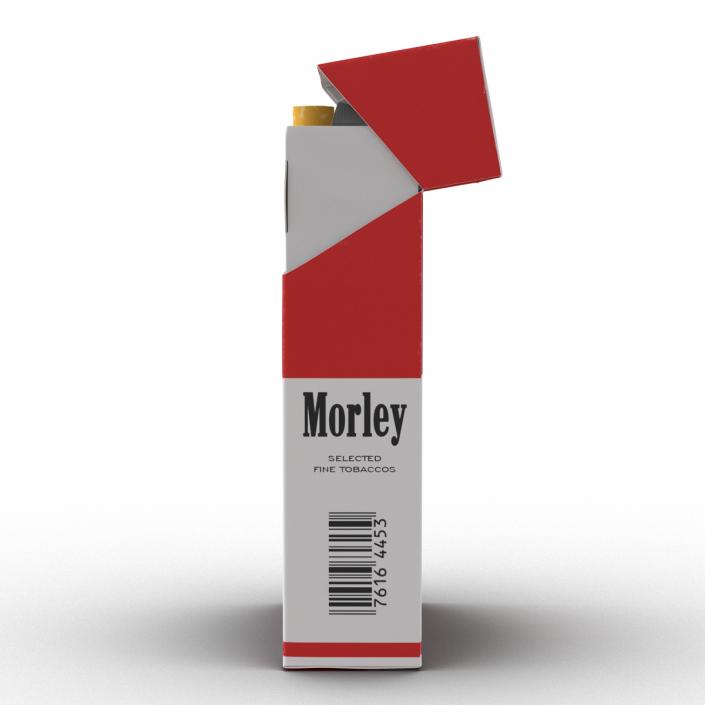 Opened Cigarettes Pack Morley 3D model