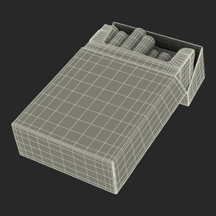 Opened Cigarettes Pack Morley 3D model