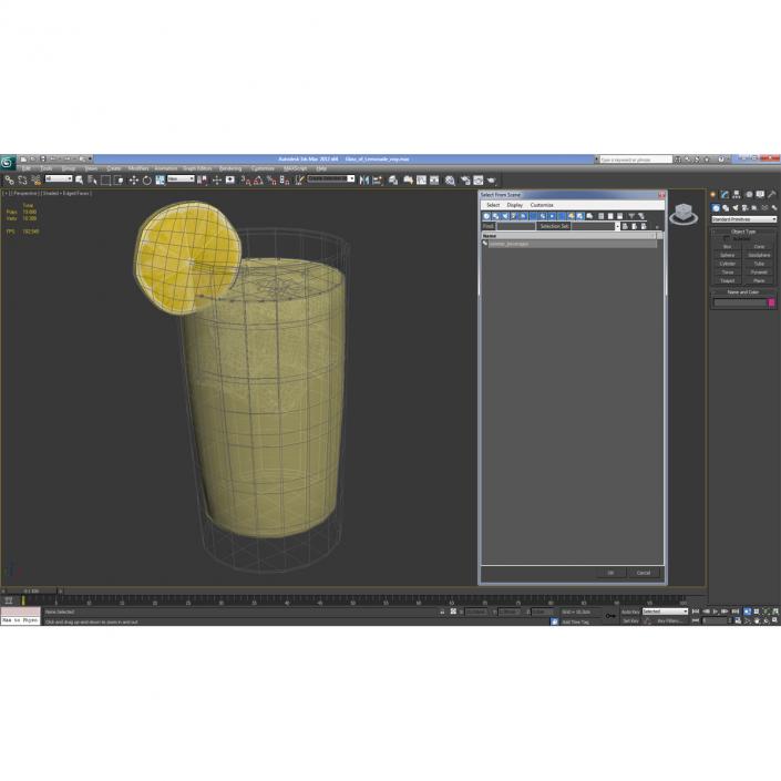 Glass of Lemonade 3D