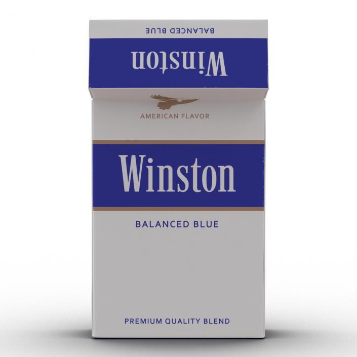 3D model Opened Cigarettes Pack Winston