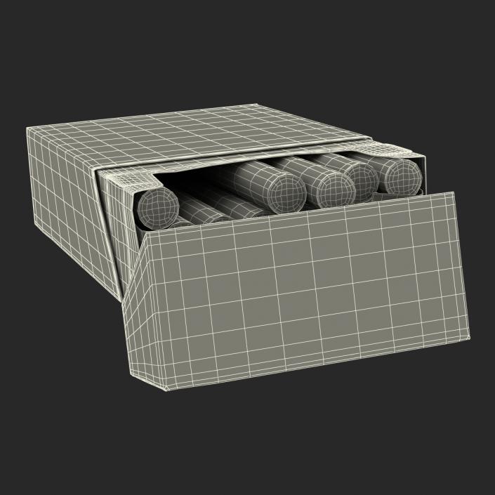 3D model Opened Cigarettes Pack Winston