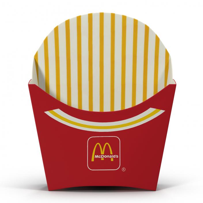 3D model Empty French Fry Box McDonalds