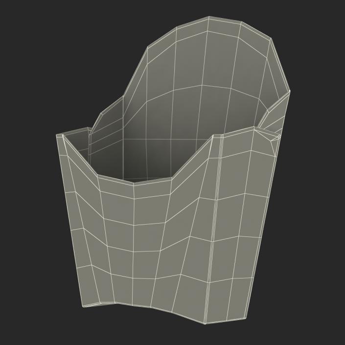 3D model Empty French Fry Box McDonalds