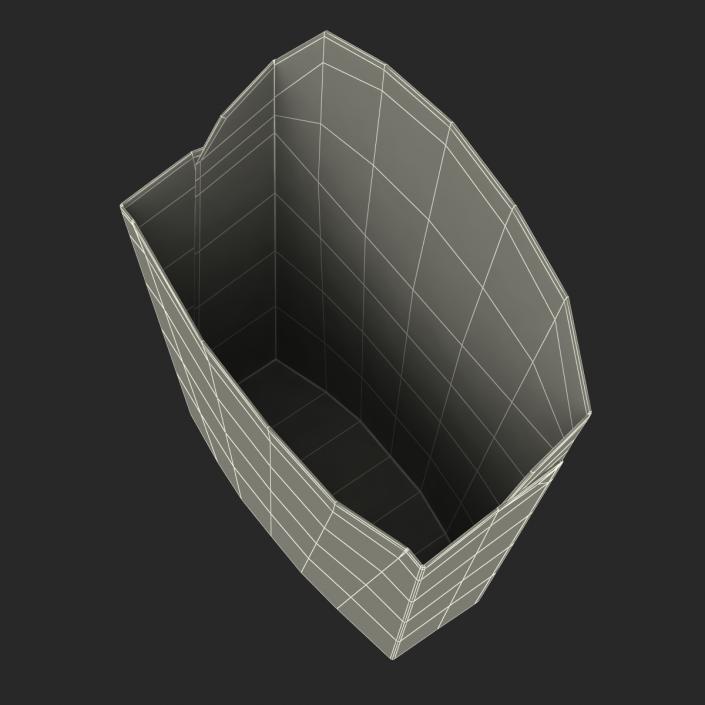 3D model Empty French Fry Box McDonalds