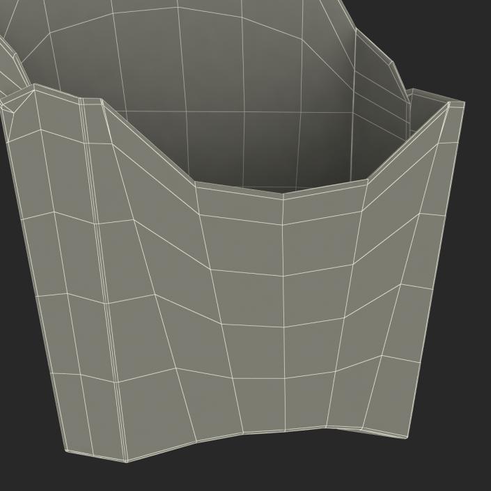 3D model Empty French Fry Box McDonalds