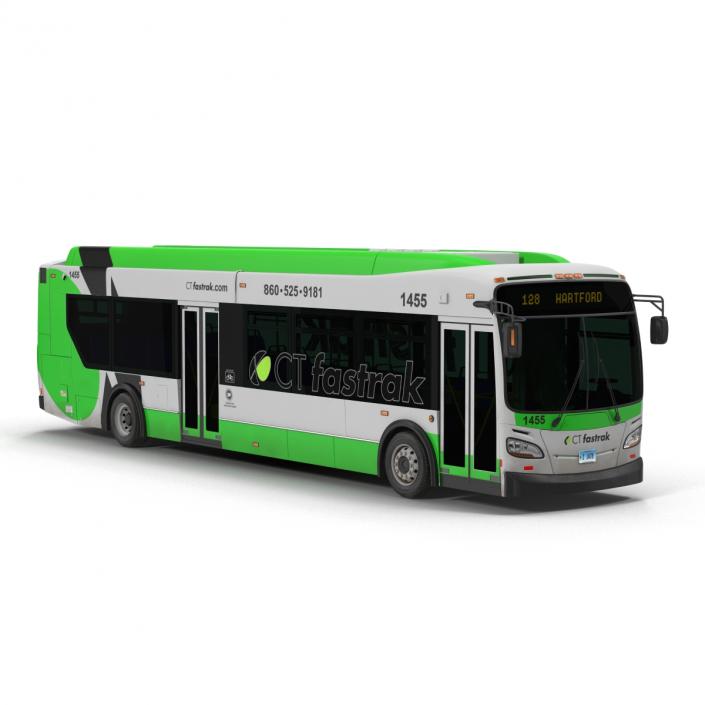 New Flyer Xcelsior XD40 Bus CTfastrak 3D