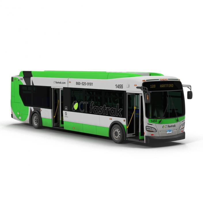 New Flyer Xcelsior XD40 Bus CTfastrak 3D