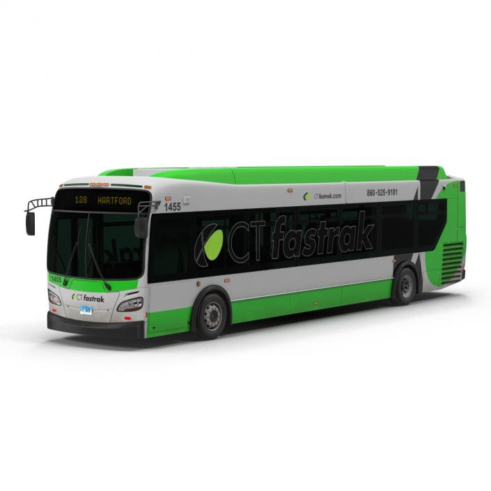 New Flyer Xcelsior XD40 Bus CTfastrak 3D