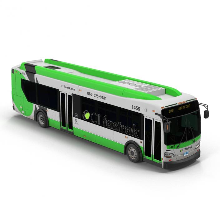 New Flyer Xcelsior XD40 Bus CTfastrak 3D