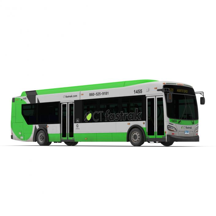 New Flyer Xcelsior XD40 Bus CTfastrak 3D