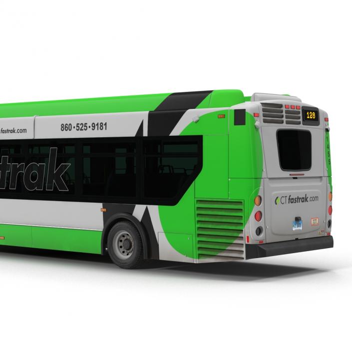 New Flyer Xcelsior XD40 Bus CTfastrak 3D