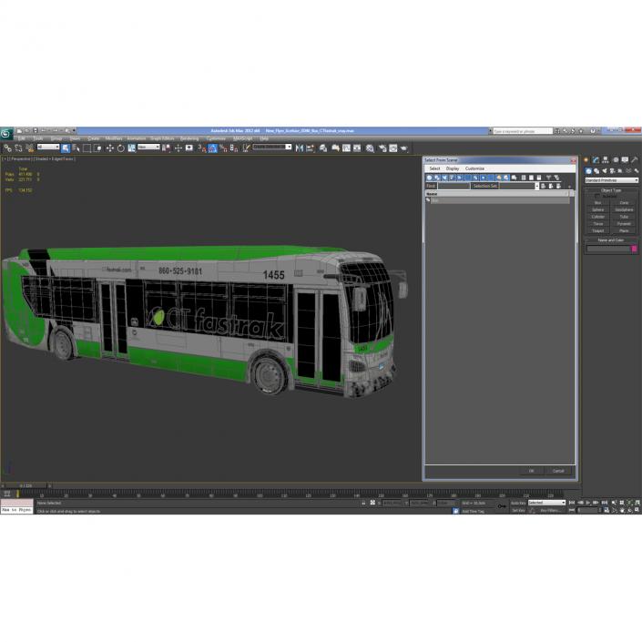 New Flyer Xcelsior XD40 Bus CTfastrak 3D