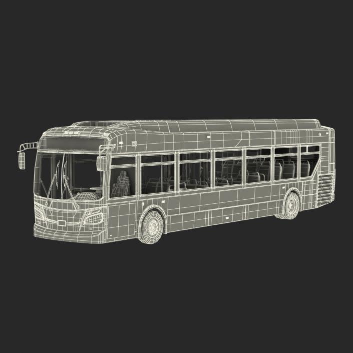 New Flyer Xcelsior XD40 Bus CTfastrak 3D