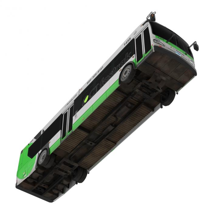 New Flyer Xcelsior XD40 Bus CTfastrak Rigged 3D model