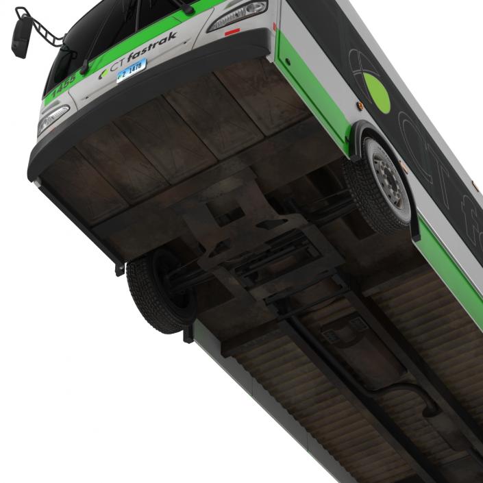 New Flyer Xcelsior XD40 Bus CTfastrak Rigged 3D model