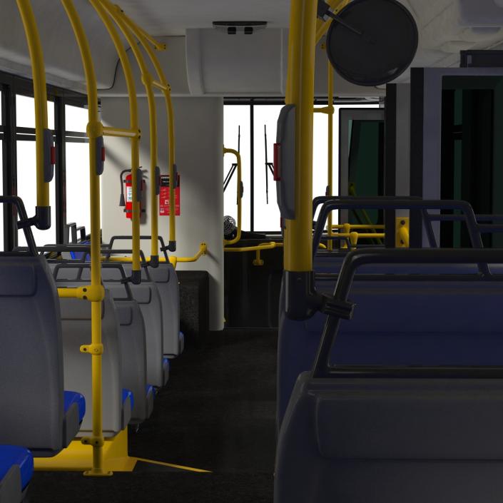 New Flyer Xcelsior XD40 Bus CTfastrak Rigged 3D model