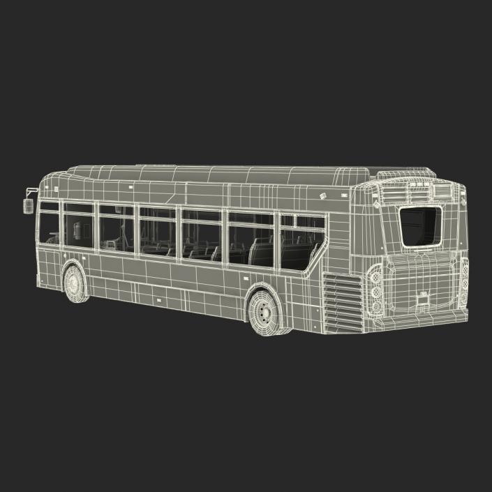 New Flyer Xcelsior XD40 Bus CTfastrak Rigged 3D model