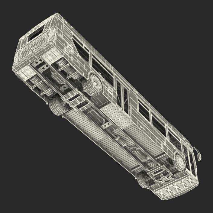 New Flyer Xcelsior XD40 Bus CTfastrak Rigged 3D model