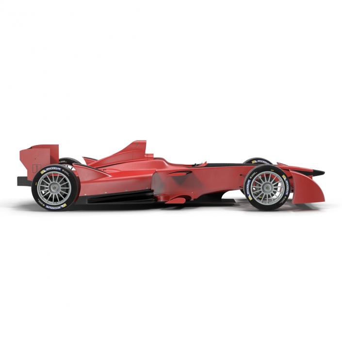 3D Formula E Race Car Generic Rigged model