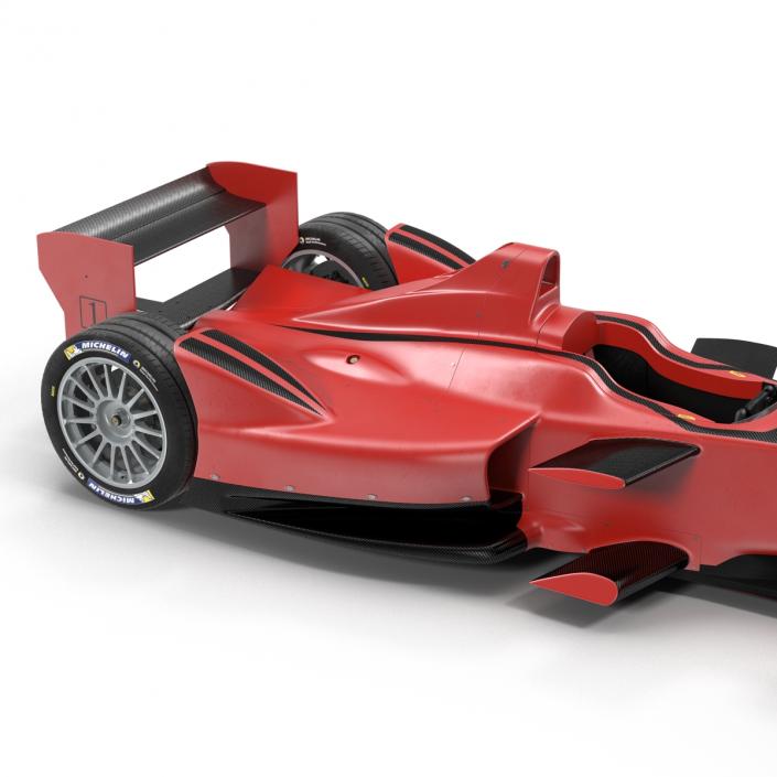 3D Formula E Race Car Generic Rigged model