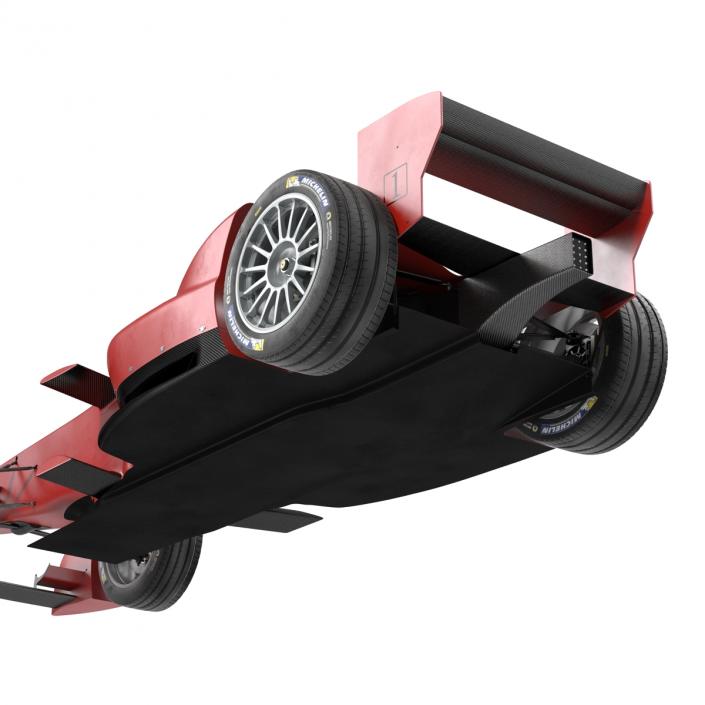 3D Formula E Race Car Generic Rigged model