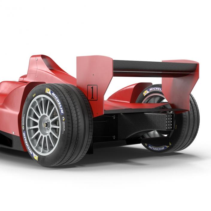 3D Formula E Race Car Generic Rigged model