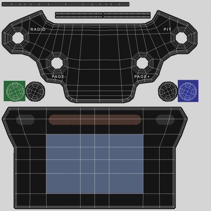 3D Formula E Race Car Generic Rigged model