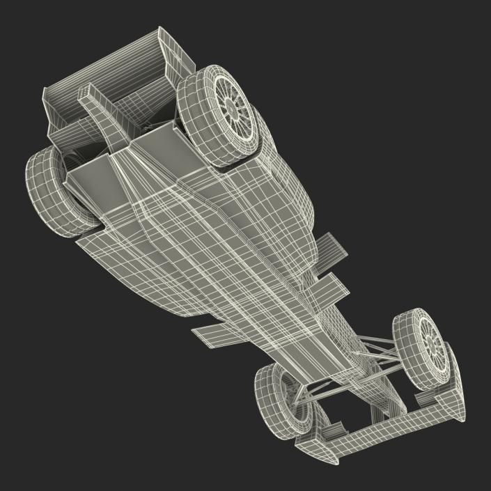 3D Formula E Race Car Generic Rigged model