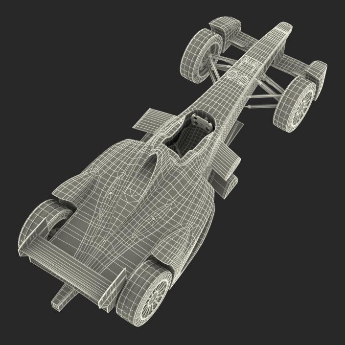 3D Formula E Race Car Generic Rigged model