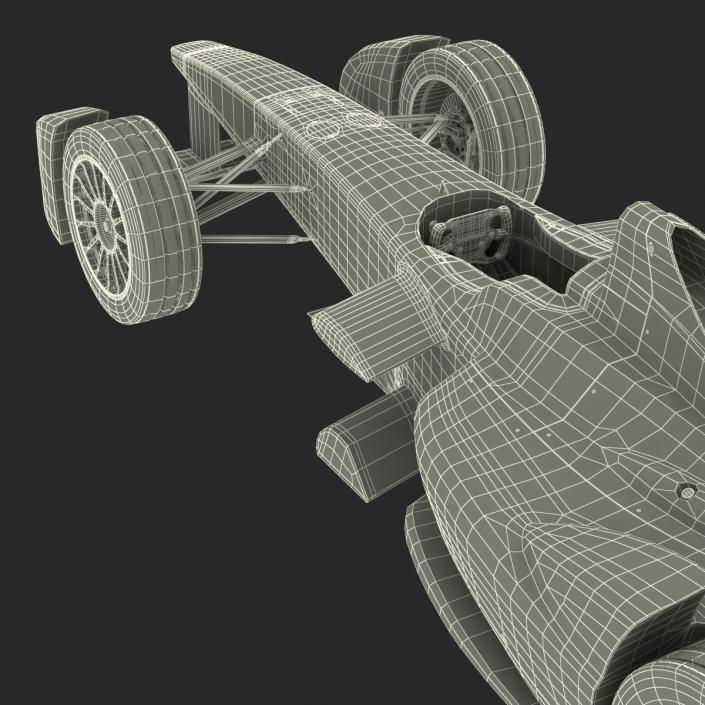 3D Formula E Race Car Generic Rigged model