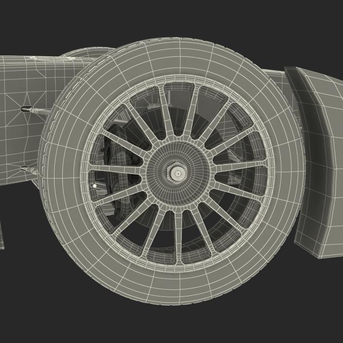 3D Formula E Race Car Generic Rigged model