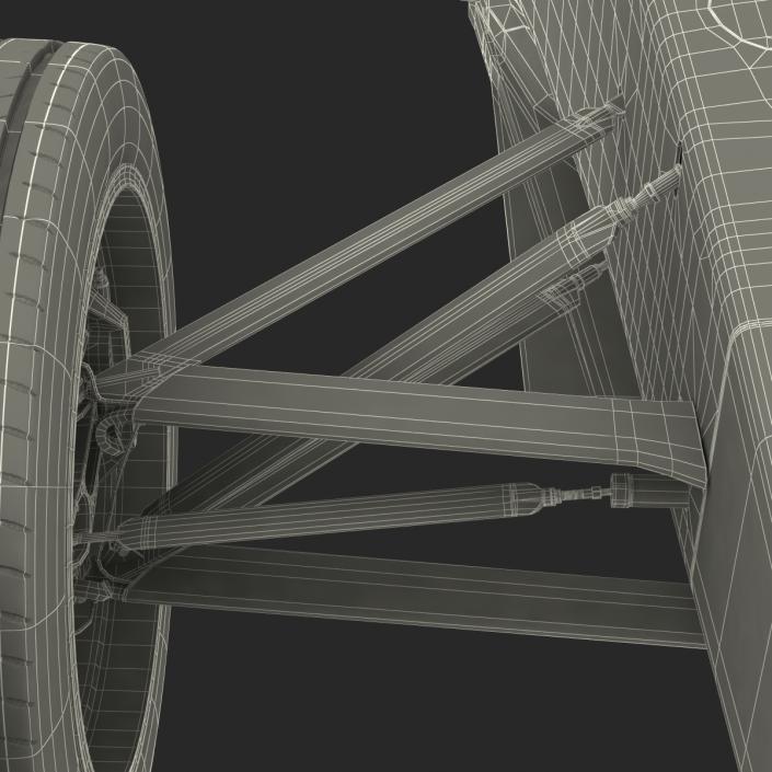 3D Formula E Race Car Generic Rigged model