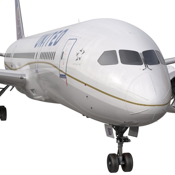 Boeing 787-3 Dreamliner United Airlines 3D model