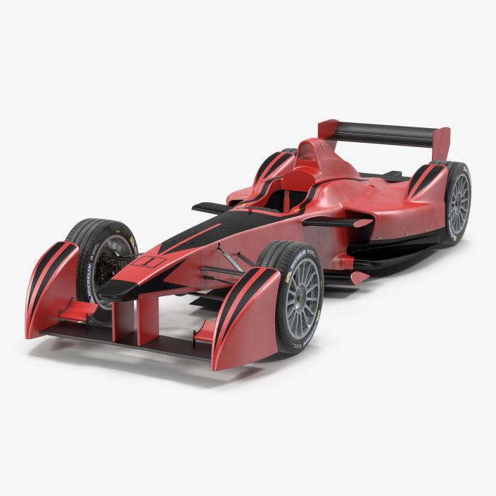 3D Formula E Race Car Generic