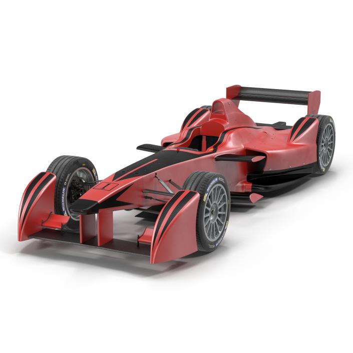 3D Formula E Race Car Generic