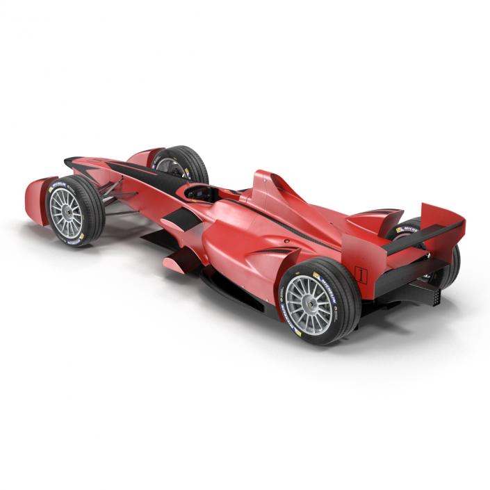 3D Formula E Race Car Generic