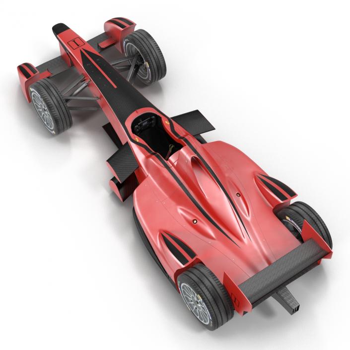 3D Formula E Race Car Generic