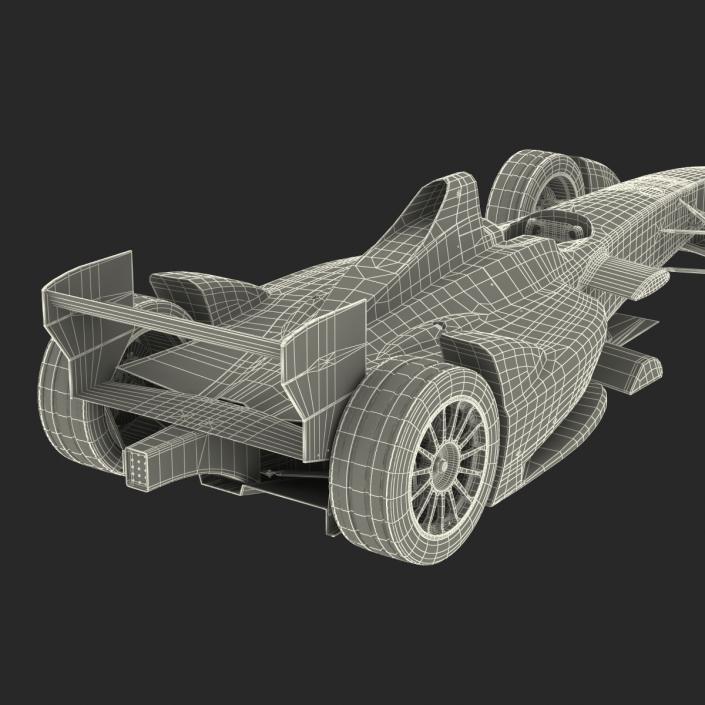 3D Formula E Race Car Generic