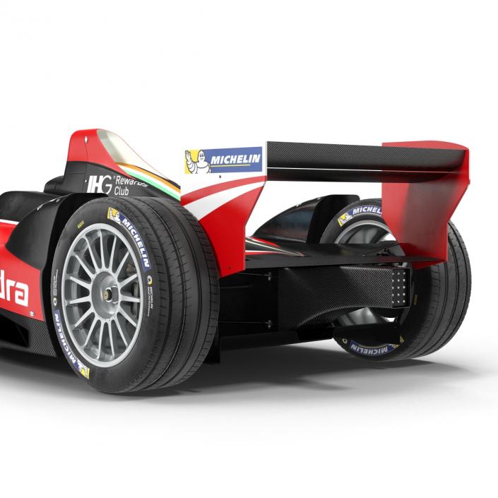 Formula E Race Car Mahindra Rigged 3D model