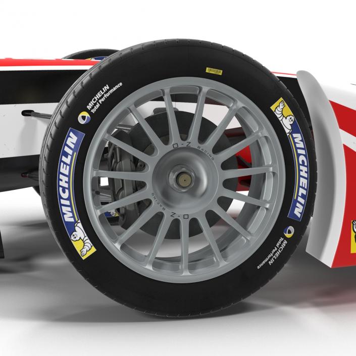 Formula E Race Car Mahindra Rigged 3D model